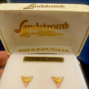 Black hills, gold stud earrings